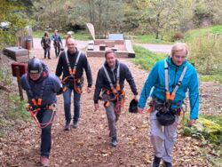 STEP Jahresausflug 2024: Aufstieg zur Zipline in Triberg