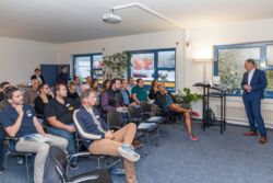 Begrüßung beim STEP Business-Frühstück 2019 durch Andreas Hurt